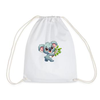 Koala - Drawstring Bag - white - Front
