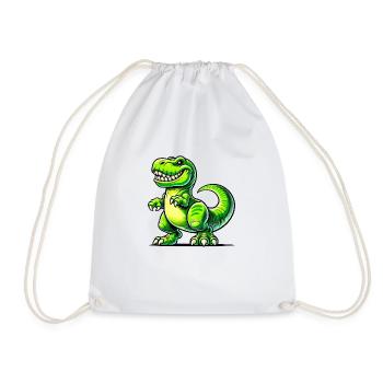 Dinosaure T-Rex - Sac de sport léger - blanc - Devant