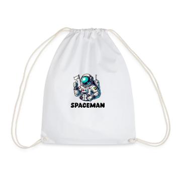 Astronaut - Drawstring Bag - white - Front