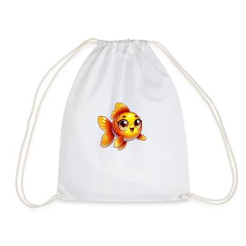 poisson rouge - Sac de sport léger - blanc - Devant