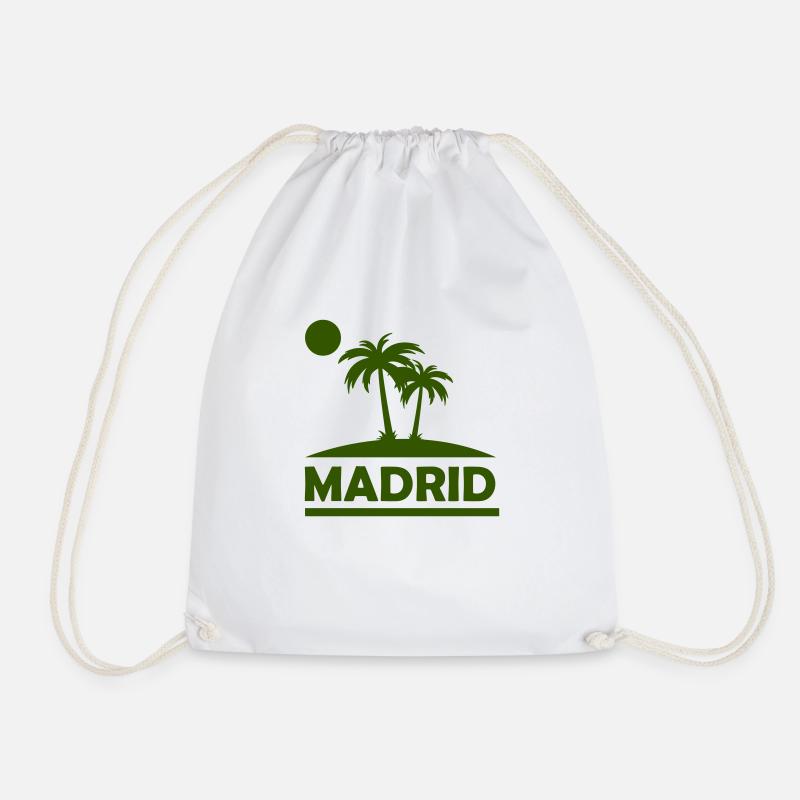 Madrid - Drawstring Bag - white