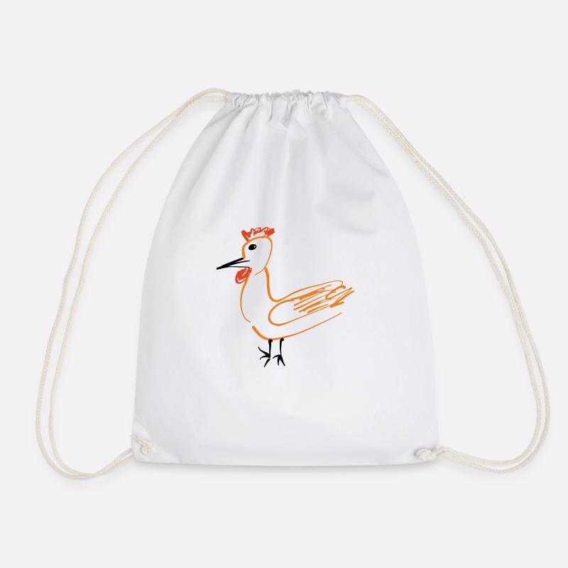 Dünnes Huhn - Turnbeutel - Weiß
