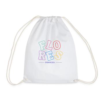 Breathtaking Beauty of Flores Indonesia - Drawstring Bag - white - Front
