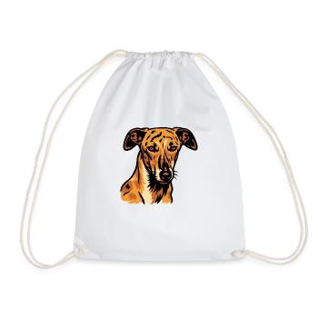 Galgo Español – Spanische Anmut - Turnbeutel - Weiß - Vorne