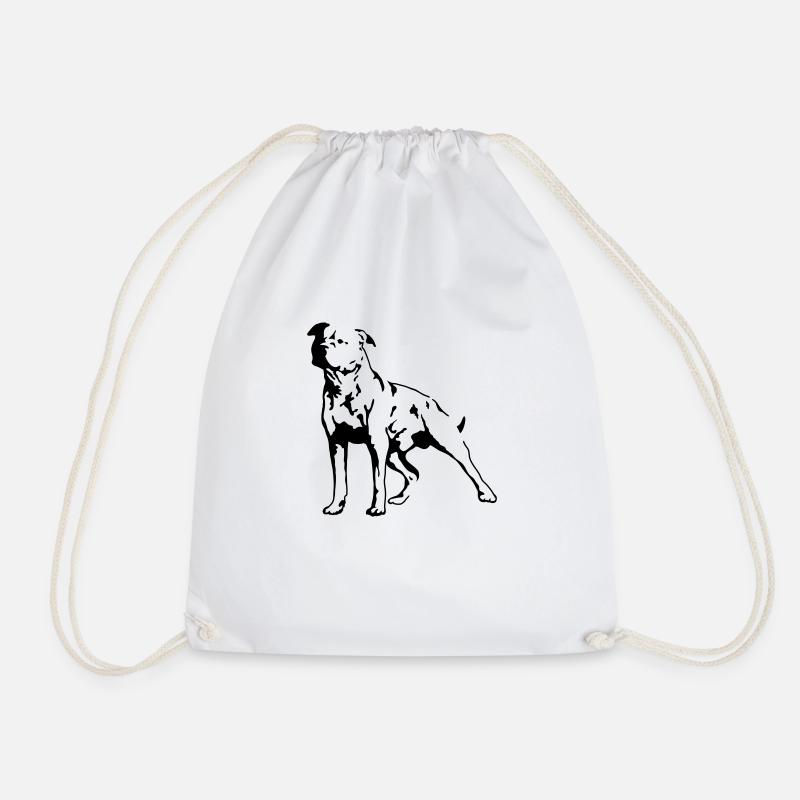 Staffordshire Terrier - Turnbeutel - Weiß