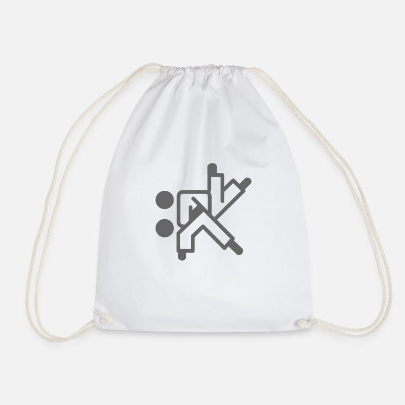 _judo_01 - Drawstring Bag - white