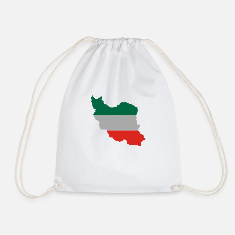 iran_flagg - Turnbeutel - Weiß