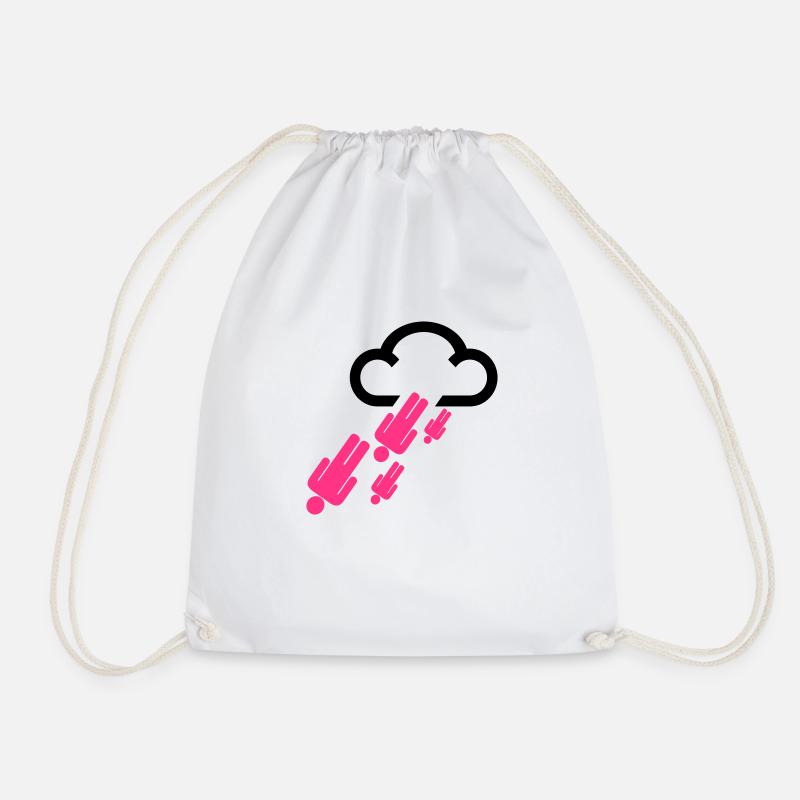rainingmen - Drawstring Bag - white