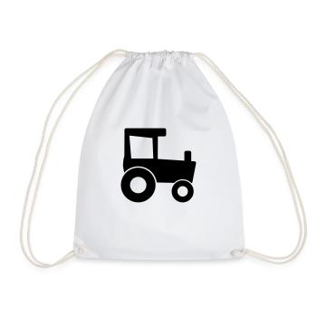 Tractor Tractor Agriculture - Drawstring Bag - white - Front