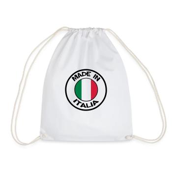 made in ITALIA - Turnbeutel - Weiß - Vorne