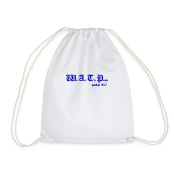 watp - Drawstring Bag - white - Front