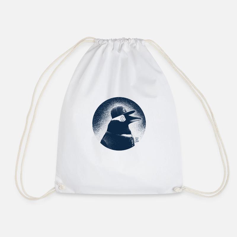 Pinguin dressed in black - Sac de sport léger - blanc