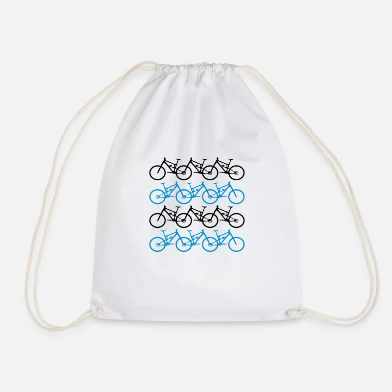 cycling - Drawstring Bag - white