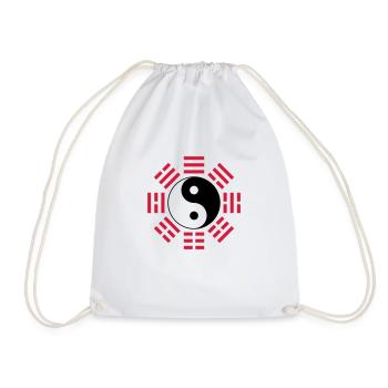 Bagua - Drawstring Bag - white - Front