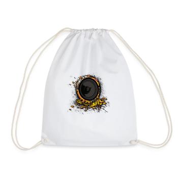 Speaker Graffiti 2 DJ - Drawstring Bag - white - Front