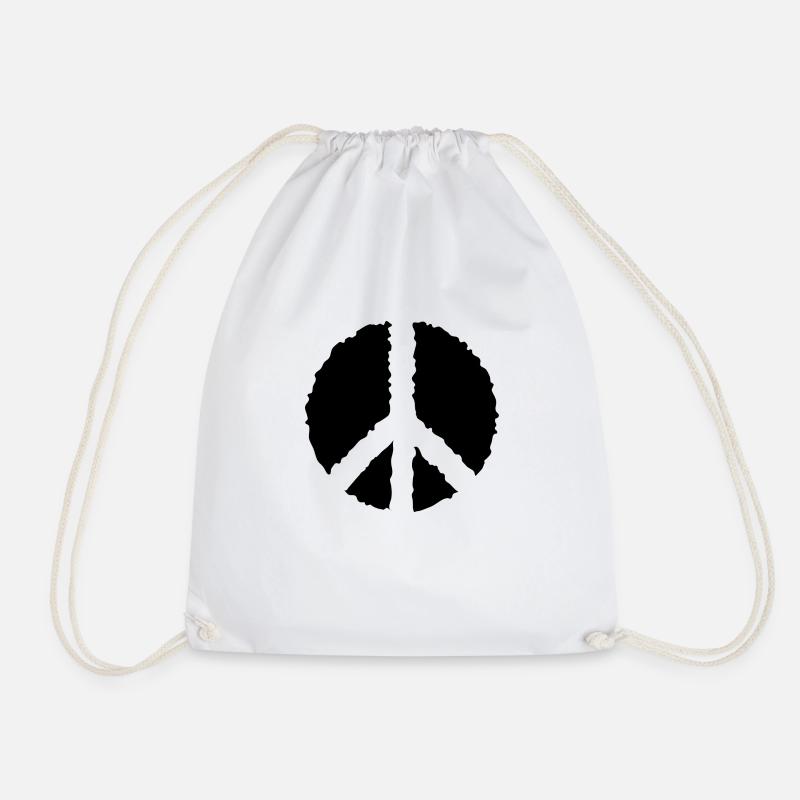 PEACE PEACE- - Turnbeutel - Weiß