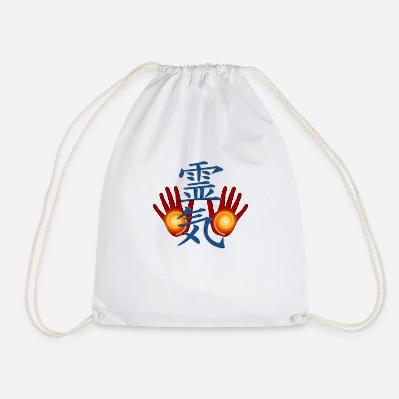 REIKI hands - Turnbeutel - Weiß