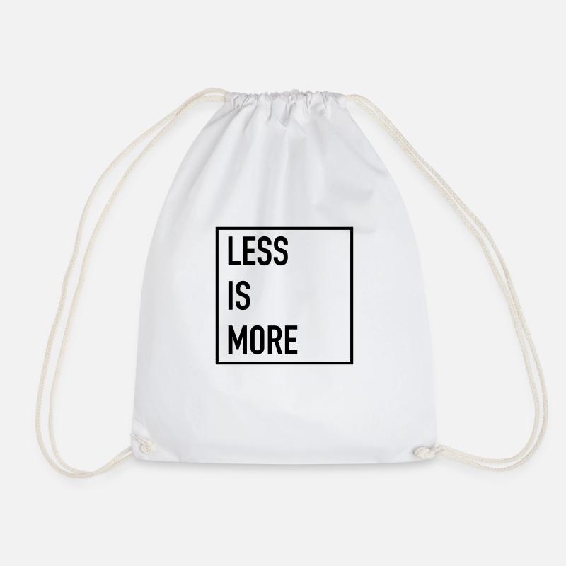 Less Is More - Turnbeutel - Weiß