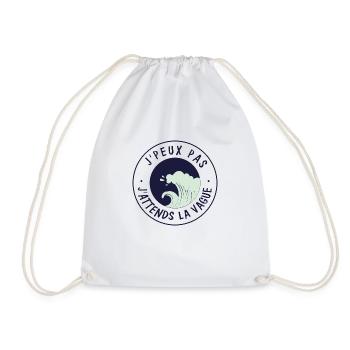 Je peux pas j'attends la vague - Sac de sport léger - blanc - Devant