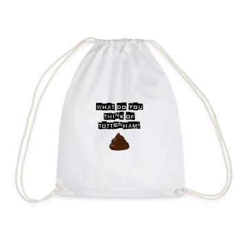 Arsenal - What do you think of Tottenham? T-shirt - Drawstring Bag - white - Front