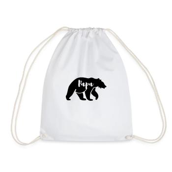 Papa Bär - Turnbeutel - Weiß - Vorne
