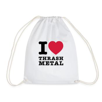 I Love Thrash Metal 2 - Drawstring Bag - white - Front