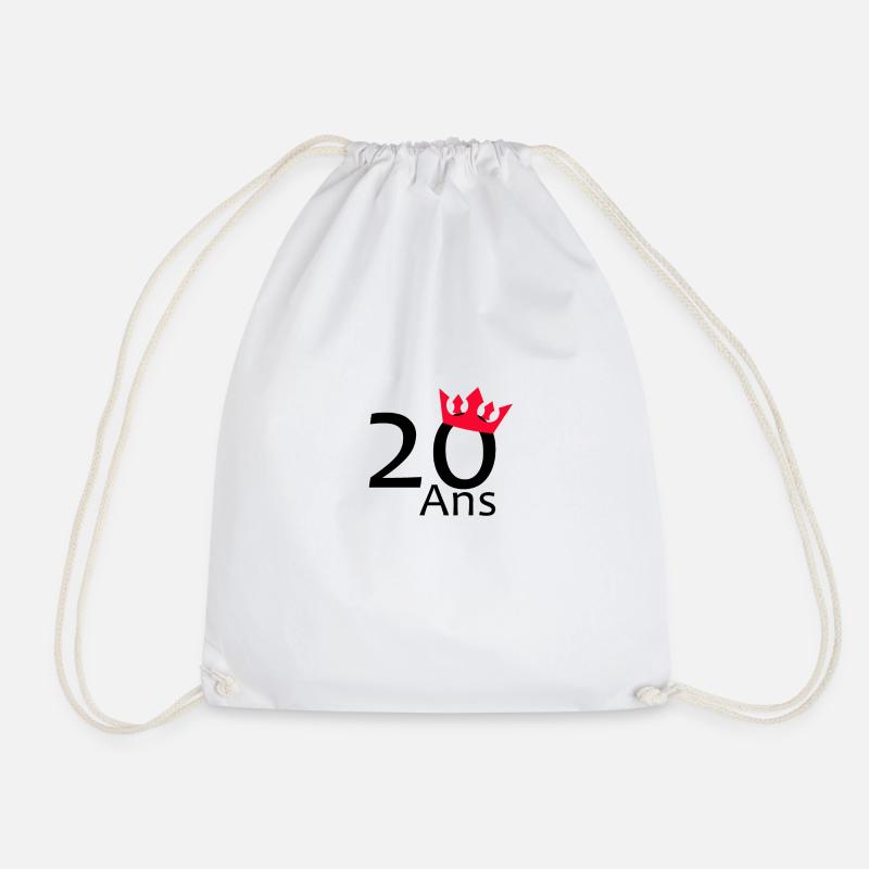 20 ans couronne - Sac de sport léger - blanc