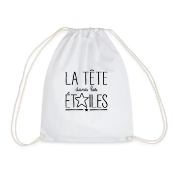 La Tête Dans Les Étoiles - Sac de sport léger - blanc - Devant
