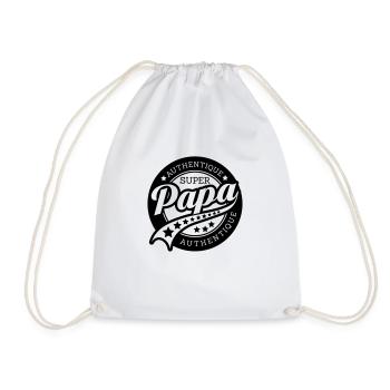 authentique super papa - Sac de sport léger - blanc - Devant