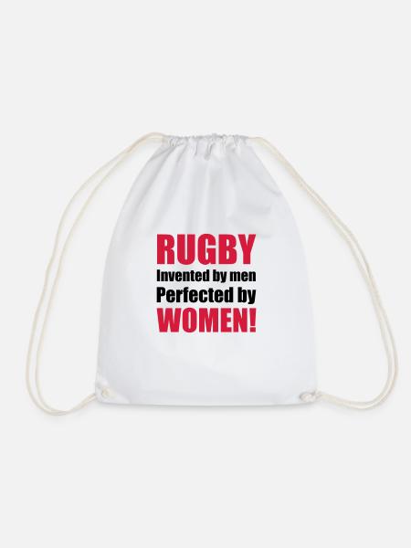 rugby - Turnbeutel - Weiß