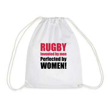 women_02 - Drawstring Bag - white - Front