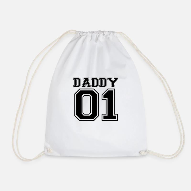 Daddy 01 - Bester Papa Weihnachten Geschenk Vater - Turnbeutel - Weiß