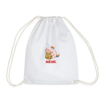 Einhorn Meins - Turnbeutel - Weiß - Vorne