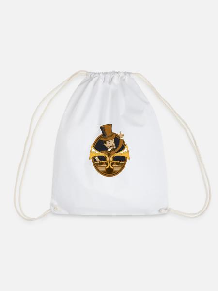Retro dj vintage - Drawstring Bag - white