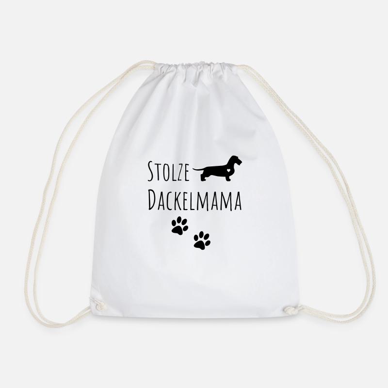 Stolze Dackelmama - Turnbeutel - Weiß