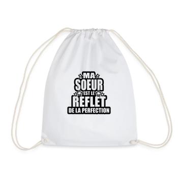 ma soeur est le reflet de la perfection - Sac de sport léger - blanc - Devant