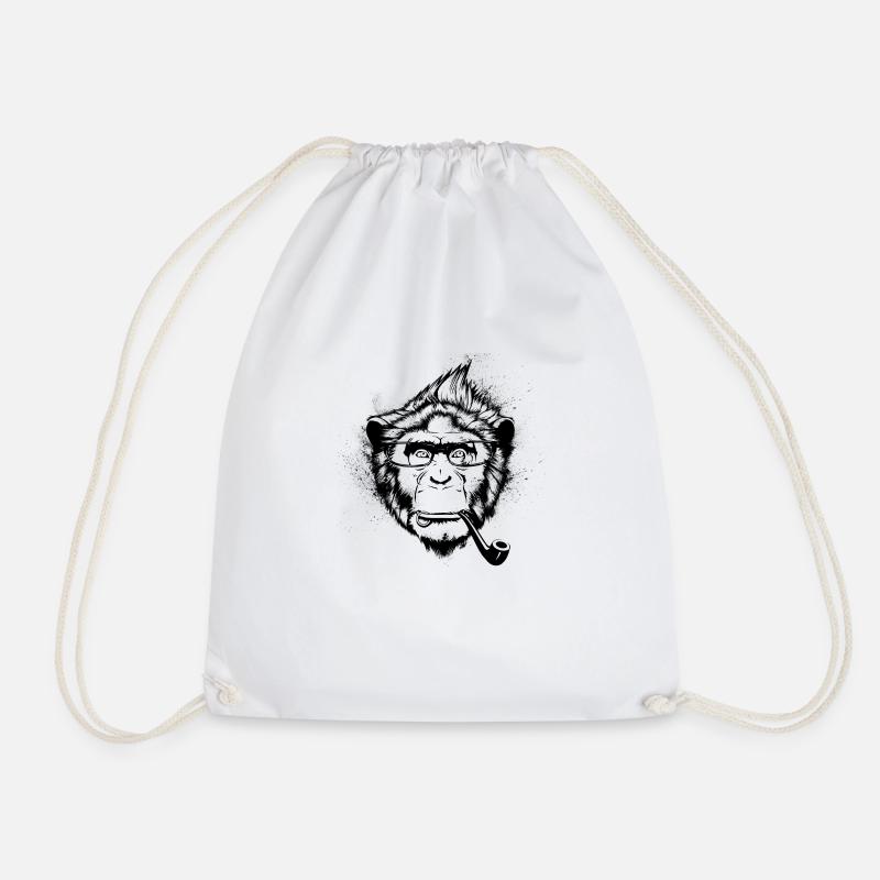 Ironic Chimp - Turnbeutel - Weiß