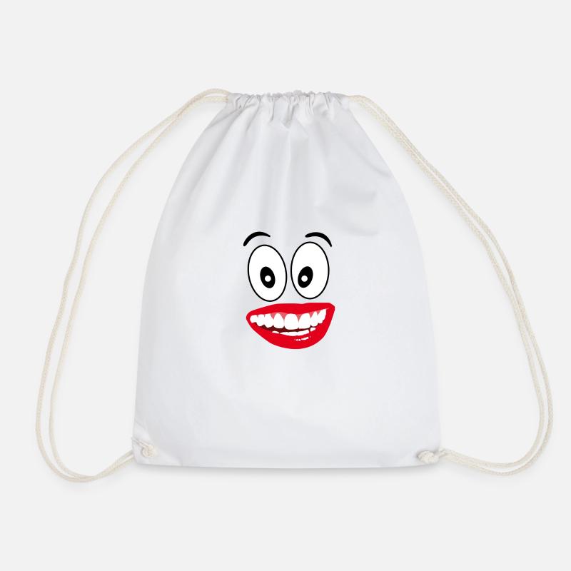 funny face - Turnbeutel - Weiß