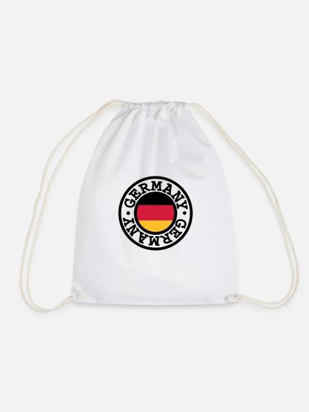 Deutschland Germany - Turnbeutel - Weiß