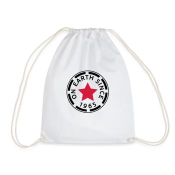 on earth since 1965 (uk) - Drawstring Bag - white - Front