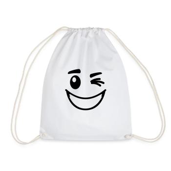 casual_smiley_1__f1 - Turnbeutel - Weiß - Vorne