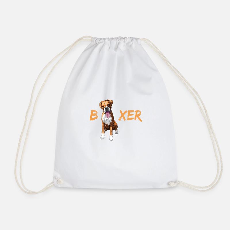 boxer - Drawstring Bag - white