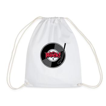 let's rock wax - Drawstring Bag - white - Front