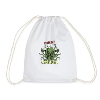 Cuisiner avec Cthulhu! - Sac de sport léger - blanc - Devant