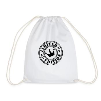 limited edition crown 2ke - Drawstring Bag - white - Front