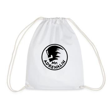 mr_adrenalin_l - Drawstring Bag - white - Front
