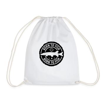 born_to_fish1___f1 - Sac de sport léger - blanc - Devant