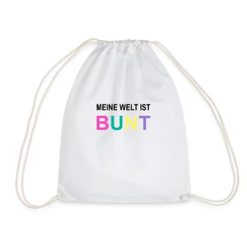 MON MONDE EST COLORÉ ! EDITION LIMITÉE - Sac de sport léger - blanc - Devant