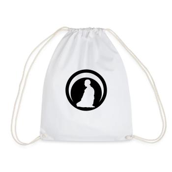 Japanische Kampfkunst Aikido Logo Club3 - Turnbeutel - Weiß - Vorne