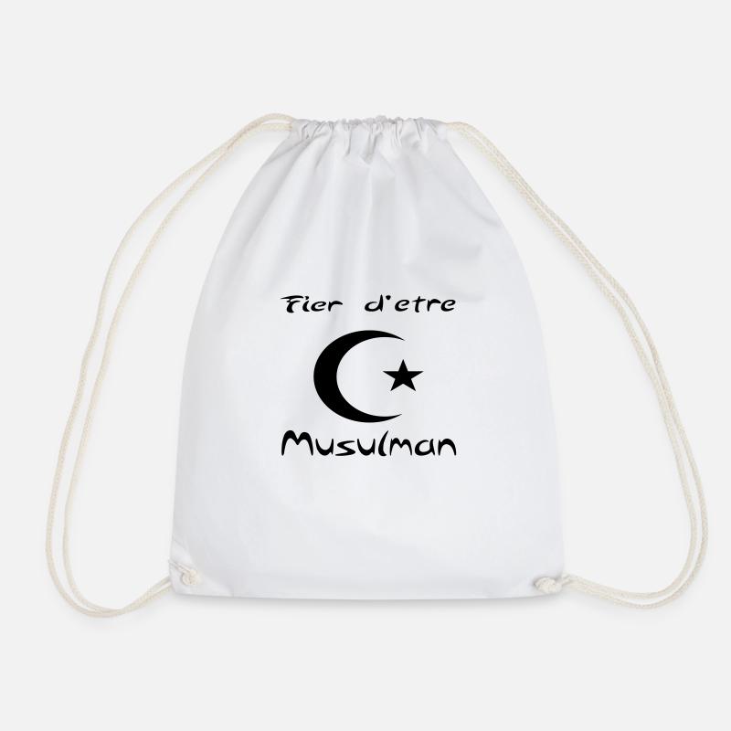 fier_musulman - Turnbeutel - Weiß
